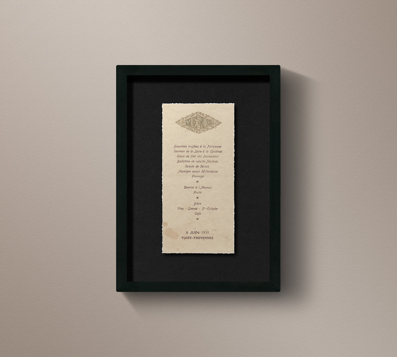 Vintage French Brasserie Menu 5