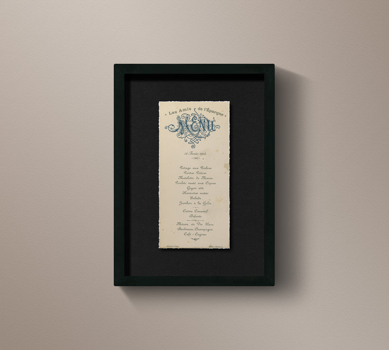 Vintage French Brasserie Menu 6