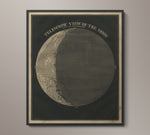 Telescopic View Of The Moon Triptych