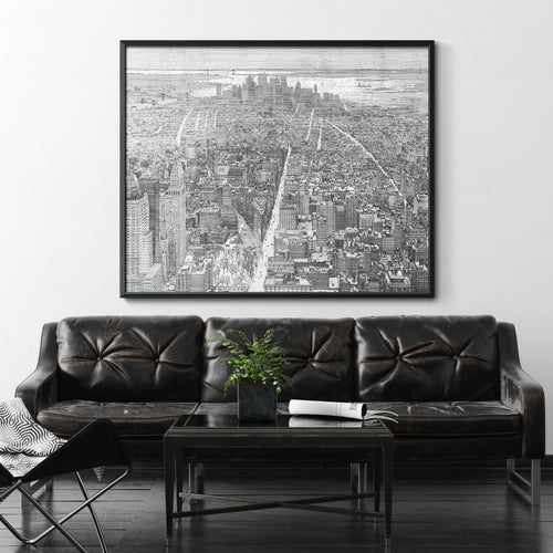Map of Lower Manhattan - Line Sketch