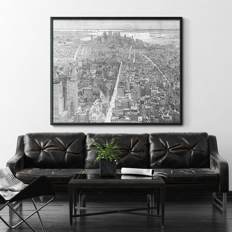 Map of Lower Manhattan - Line Sketch