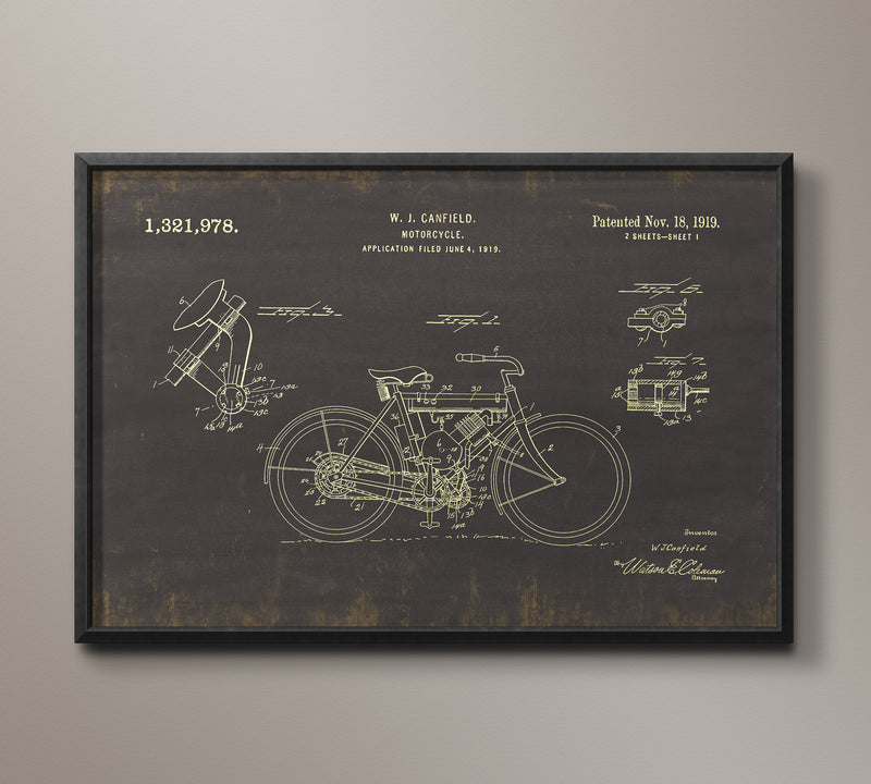 Motorcycle Patent Document - Canfield 1