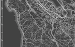 1930s Monochromatic Map of San Mateo