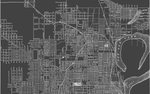 1900s Lithograph Map of Omaha