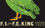 Vintage Produce Label Art - King Pelican