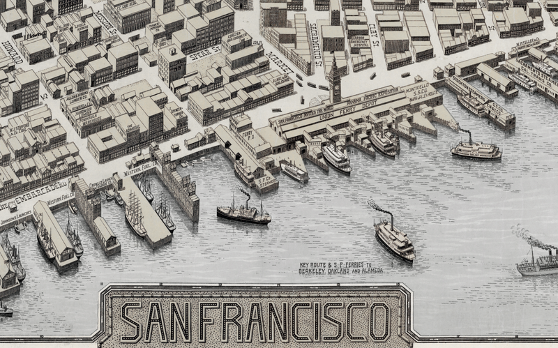 1912 Map of San Francisco "The Exposition City"