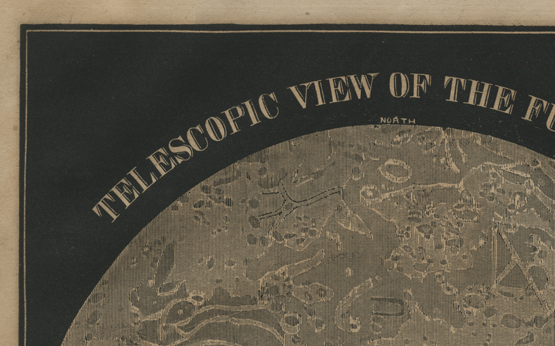 Telescopic View Of The Moon Triptych