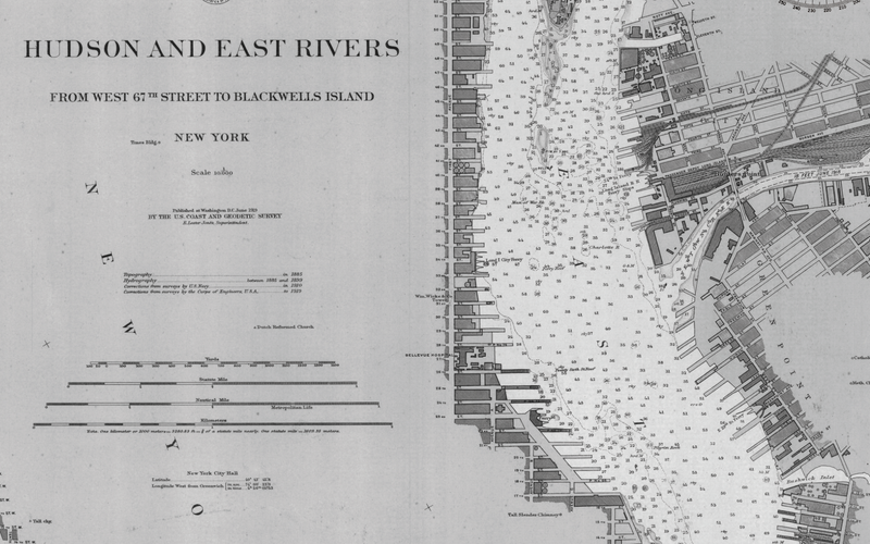 20th C. Nautical Survey Maps - New York