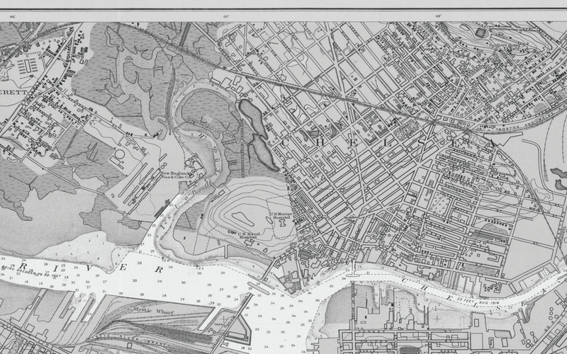 20th C. Nautical Survey Maps - Boston