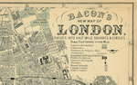 Circa 1890 London Map