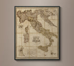 Stanford’s 1859 Map of Italy