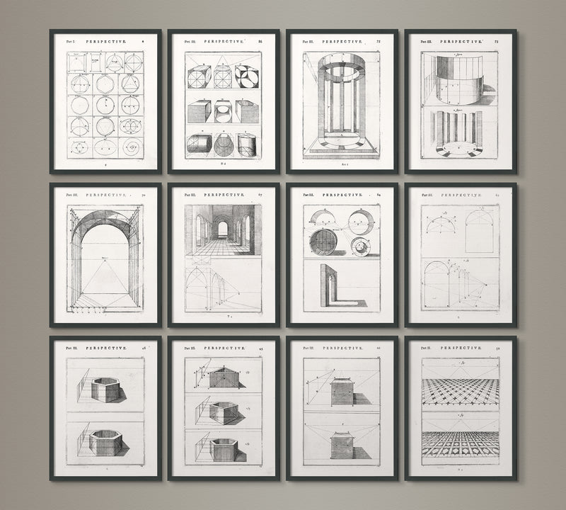 The Practice of Perspective: 18th C. Etchings - Plate #75