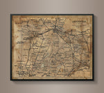 Circa 1894 Amsterdam Map