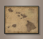 Circa 1896 Hawaii Map