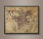 Circa 1911 Jerusalem Map