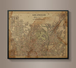 Circa 1900 Los Angeles Map