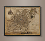 Circa 1836 Moscow Map