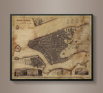 Circa 1900 New York Map