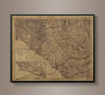Circa 1949 Orange County Map