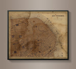 Circa 1887 San Francisco Map