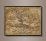 Circa 1890 Stockholm Map