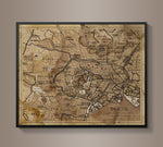 Circa 1900s Tokyo Map