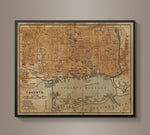 Circa 1900s Toronto Map