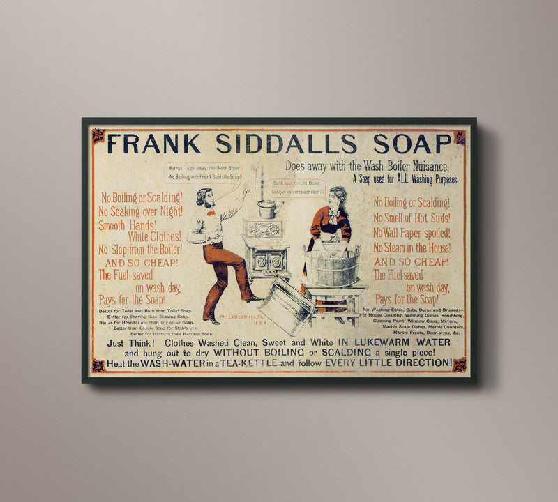 Vintage Frank Siddals Soap Ad