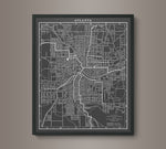 1900s Monochromatic Map of Atlanta