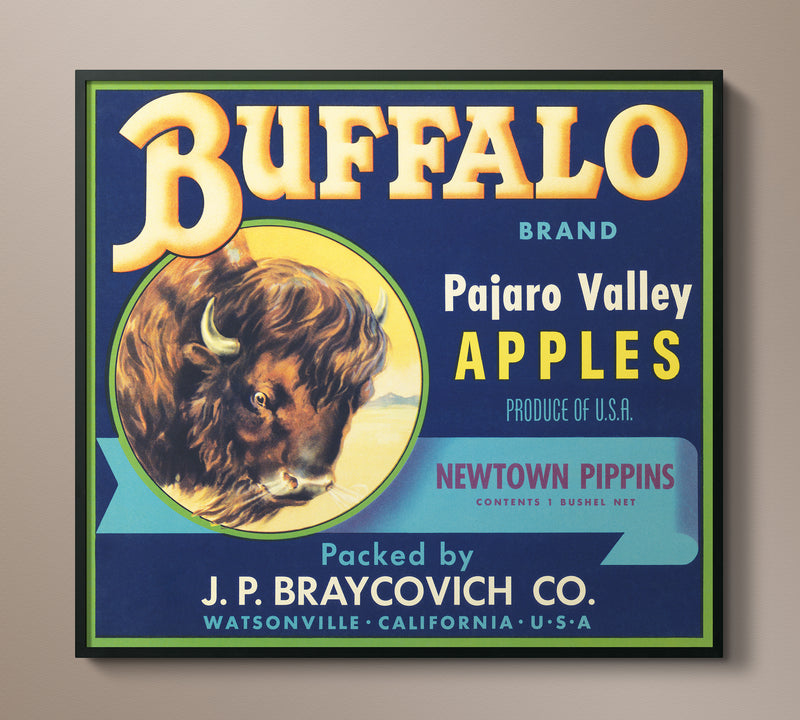 Vintage Produce Label Art - Buffalo