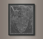 1900s Lithograph Map of Charleston