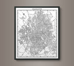 1935 Monochromatic Map of Charlotte