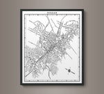 1920s Monochromatic Map of Durham