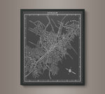 1920s Monochromatic Map of Durham