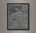 1920s Monochromatic Map of Hollywood