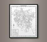 1940s Monochromatic Map of Lafayette