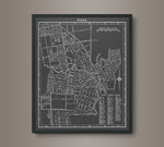 1930s Monochromatic Map of Napa