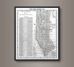 1930s Monochromatic Subway Map of New York