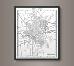 1930s Monochromatic Map of Santa Rosa