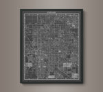 1950s Monochromatic Map of Tucson