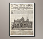 Vintage Italian Newspaper - Venezia Full Cover 1