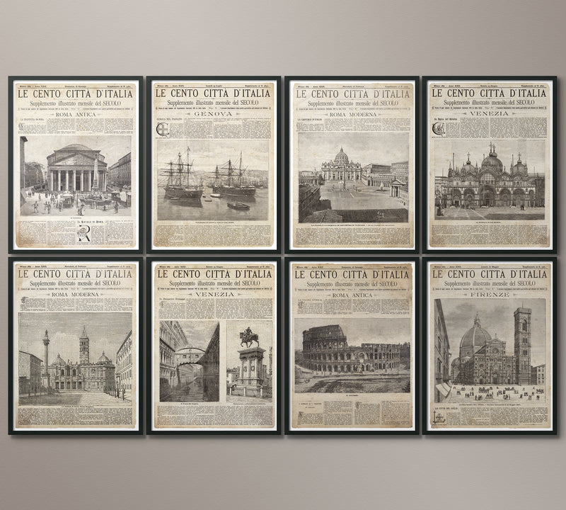 Vintage Italian Newspaper - Roma Antica Full Cover 1