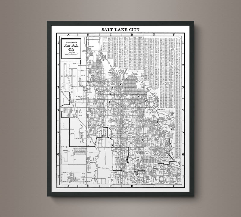 1950s Monochromatic Salt Lake City